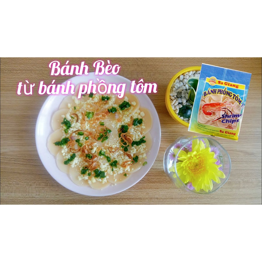 Bánh Phồng Tôm Sa Giang Mini Túi 100g  Vị Truyền Thống Không Hành Lá Cho Bé – SallyFood Nông Sản Quê