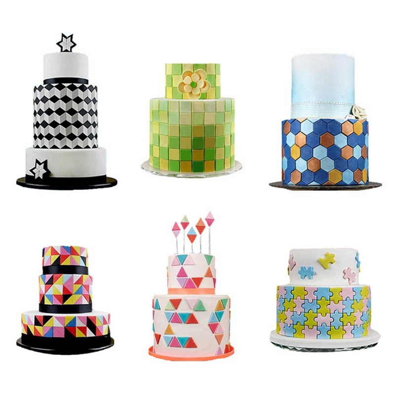 Set 3 Khuôn Cắt Bánh Bằng Nhựa Tiện Dụng