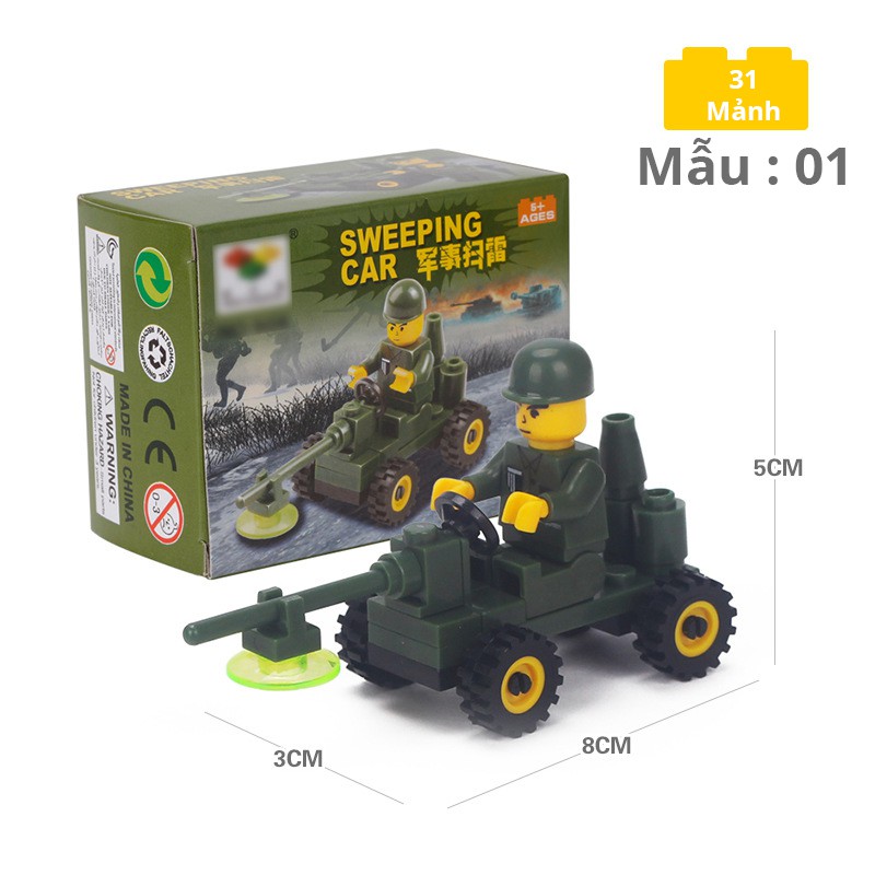 Đồ chơi lắp ghép LEGO các loại xe mini (12 Mẫu)