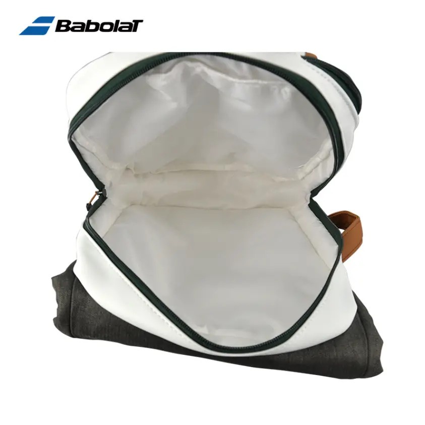 Balo tennis Babolat BackPack Pure Wimbledon màu trắng ghi ngăn gập