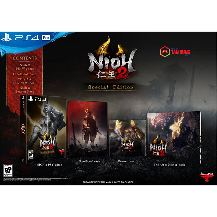 Đĩa Game Ps4: Nioh 2 Special Edition