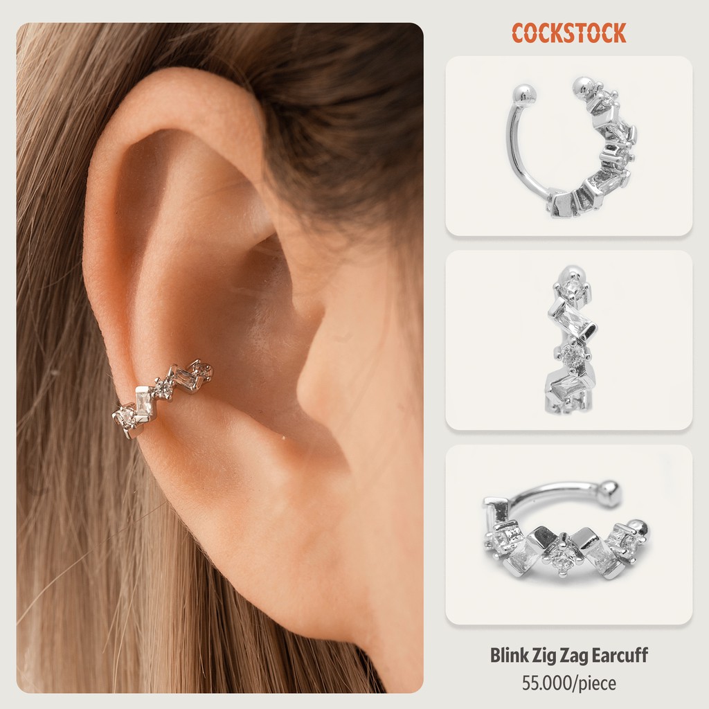 Khuyên kẹp tai Blink Zigzag