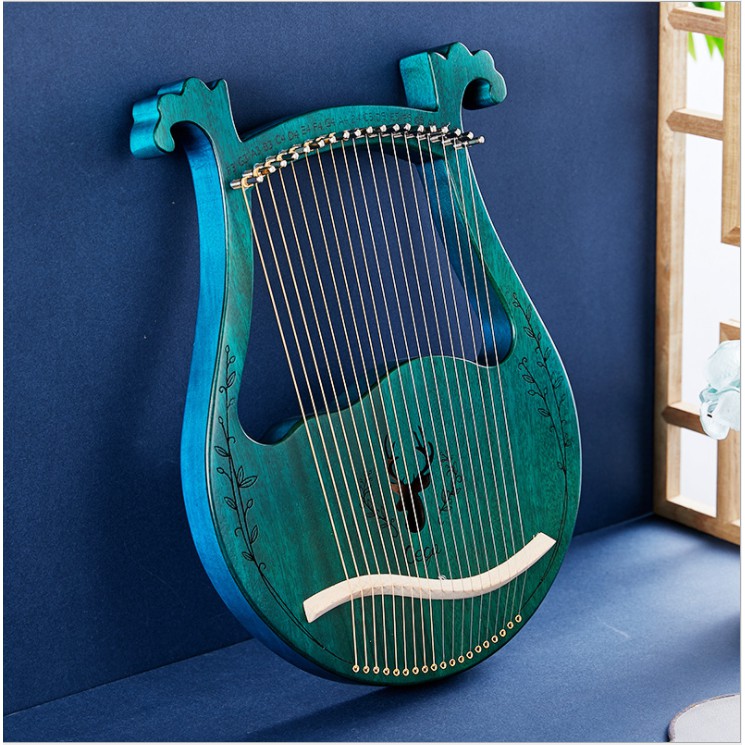 [LYRE 19 DÂY TIÊN CÁ] Đàn hạc 19 dây Tặng Kalimba (Đàn Harp 19 dây) Đàn Lyre Harp CEGA-M19 đánh được tất cả bài hát