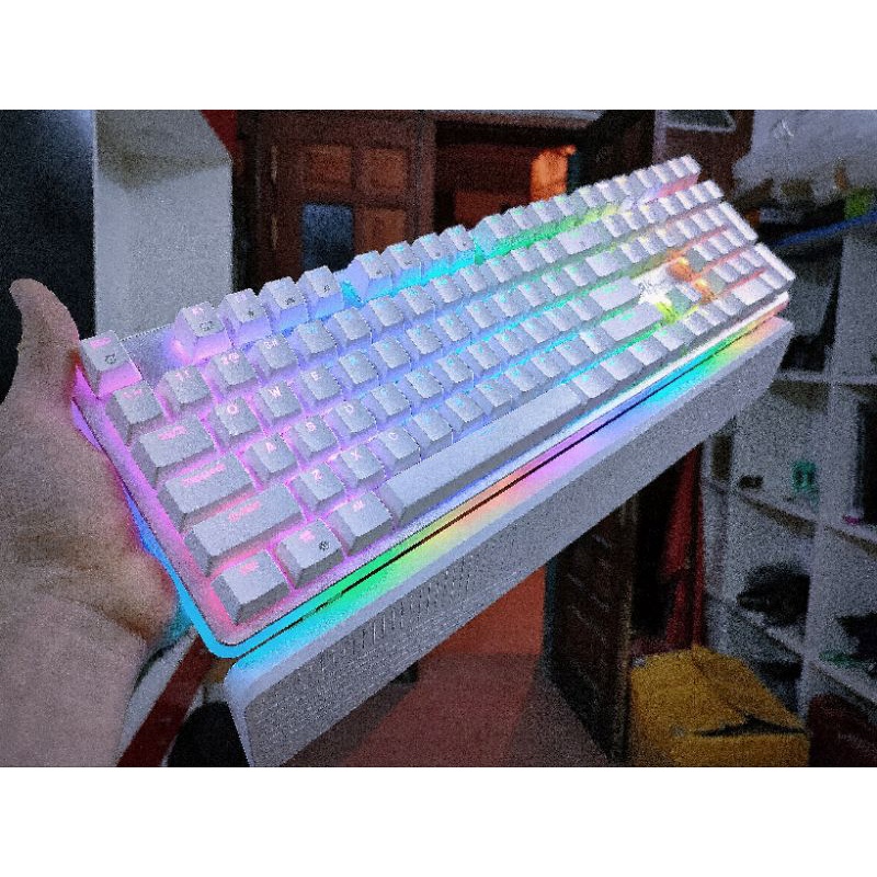 Bàn Phím Cơ RK918 Trắng FULL Led - BH 12 tháng