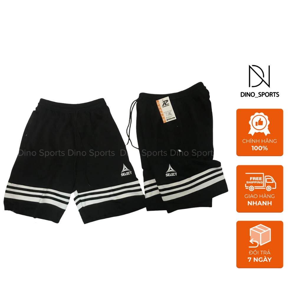 Quấn short thể thao DINO SPORTS quần đùi nam kẻ sọc trẻ trung và năng động, co giãn hoạt động thoải mái