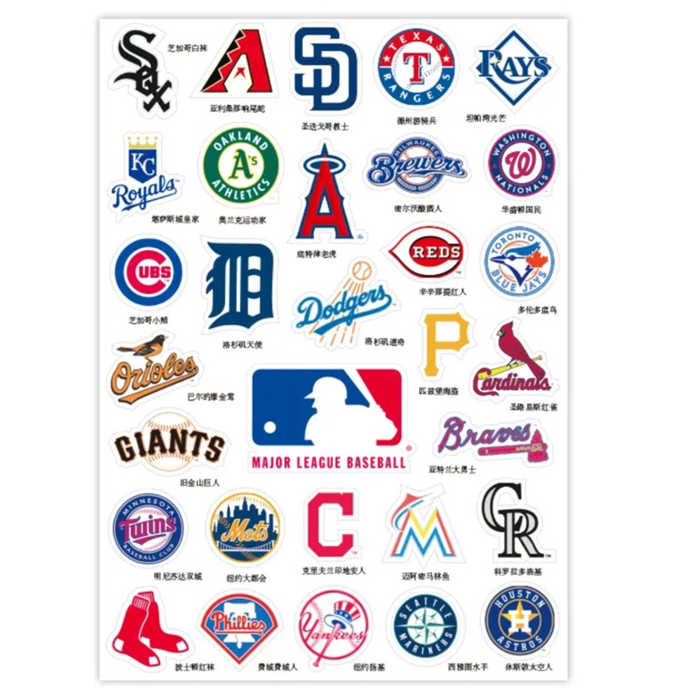 Mlb Pin Cài Áo Kim Loại Màu Trắng Hình Sox Pittsburgh Pirates New York Yankees Los Angeles Dodgers Cardinals Detroit Tigers