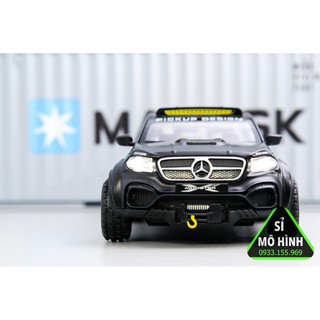 Mô hình xe Mercedes X Class Pickup 1:32 Đen