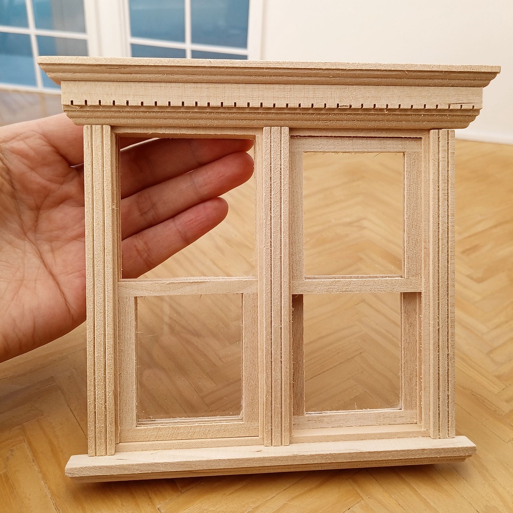 Mô Hình Cửa Sổ Mini Bằng Gỗ Dùng Trang Trí