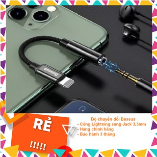 Bộ chuyển đổi Baseus cổng Lightning sang Jack 3.5mm nhỏ gọn, tiện lợi - Hàng chính hãng