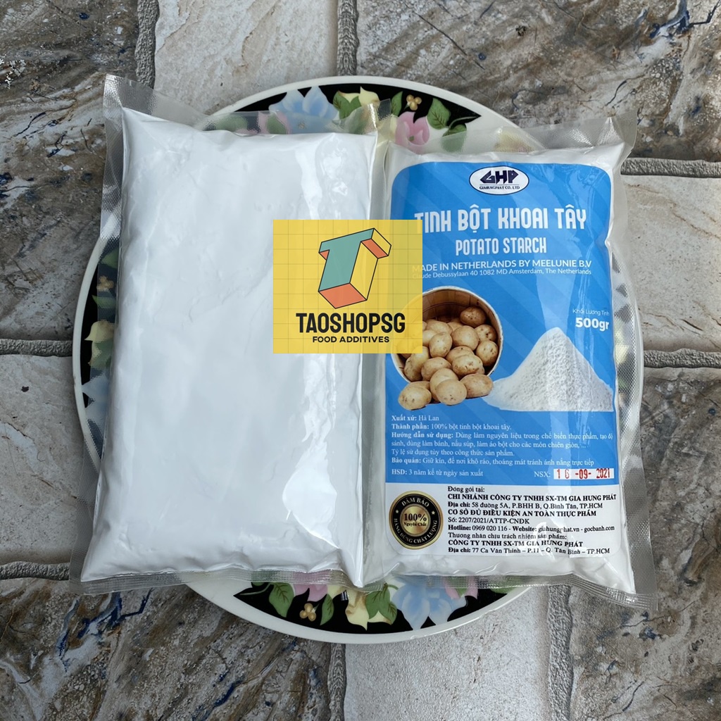 500Gram Tinh bột khoai tây - Tinh bột khoai tây gói 500g