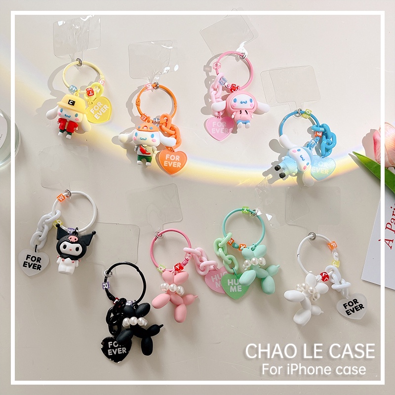 Phim hoạt hình dễ thương điện thoại di động chìa khóa mặt dây chuyền khóa mặt dây chuyền trang sức đẹp