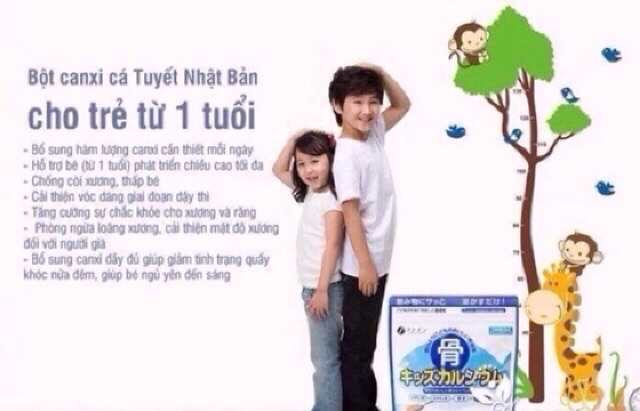 Bột canxi ca tuyet 140g Nhật bản