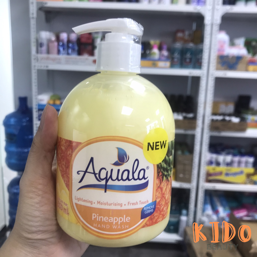 Nước rửa tay AQUALA Hand Wash | Xà bông rửa tay diệ﻿t khu﻿ẩn | Sữa rửa tay  500ml