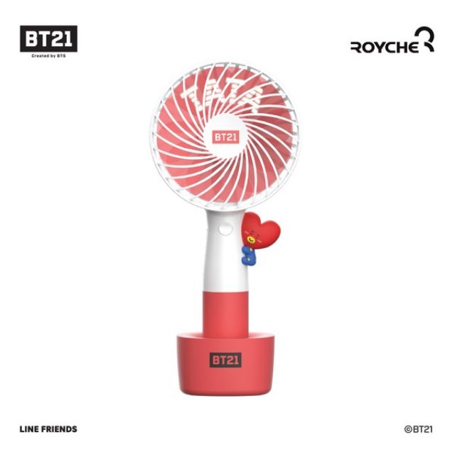 Quạt cầm tay, handy fan BT21 Royche ver3