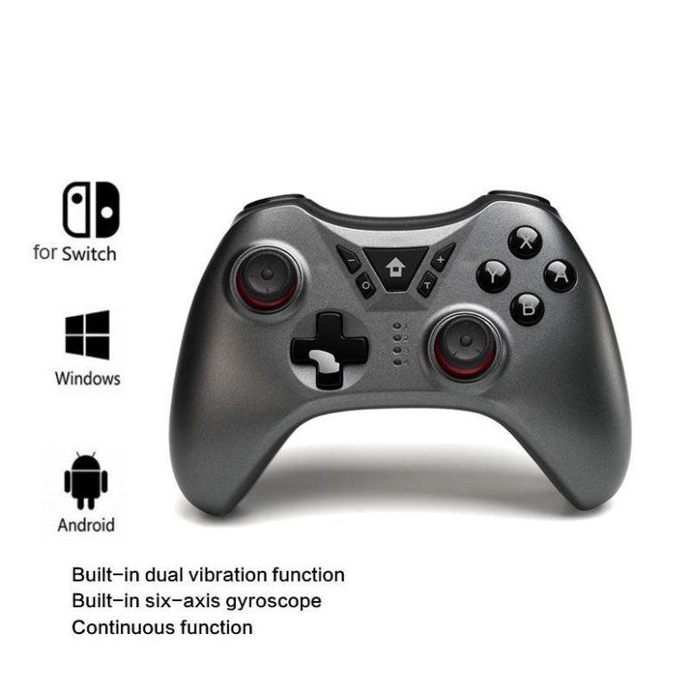 Hỏa TốcTay cầm chơi game PC - Laptop - Điện Thoại - Nintendo Switch kết nối bluetooth dễ dàng tặng kèm cap sạc nhanh