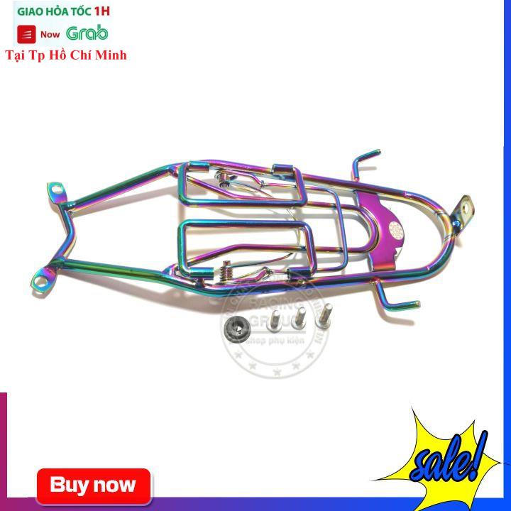 Baga Winner X Baga Titan 7 Màu Winner X Gắn Giữa Mẫu Thon Có Móc Treo Kẹp Đồ Inox Dầy 10ly Xi Titan Đủ Long Đền Ốc Gắn