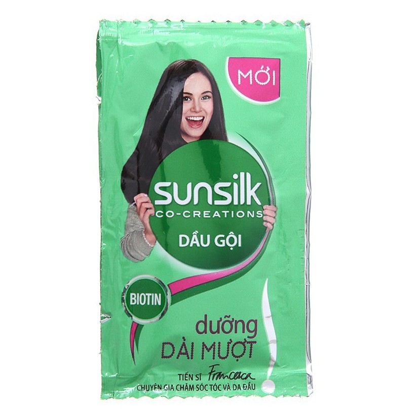 Dây 12 gói Dầu gội Sunsilk dưỡng dài mượt 6g