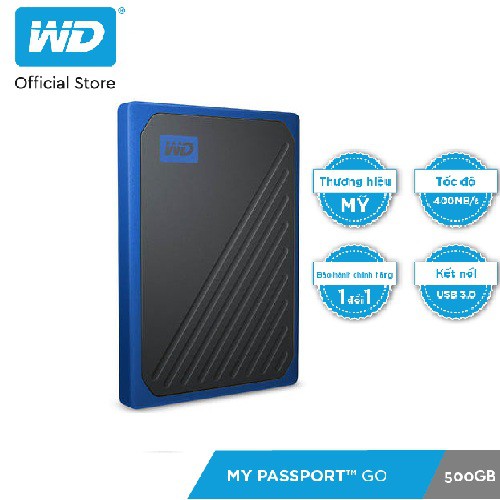 Ổ cứng WD My Passport Go 500GB | BigBuy360 - bigbuy360.vn