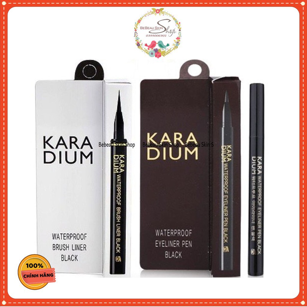 Bút Dạ Kẻ Mắt Karadium WATERPROOF BRUSH LINER BLACK