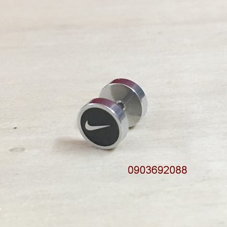 Bông tai inox tròn Nike