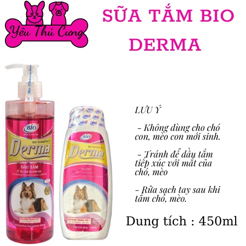 Sữa tắm Bio Derma chó mèo 150ml-450ml ghẻ và nấm da cho chó mèo - YÊU THÚ CƯNG