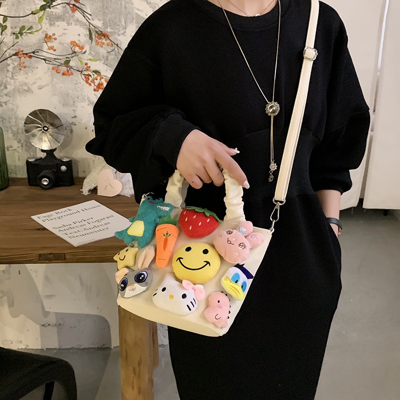 ENVIROSAX Túi đeo vai trang trí mặt cười hoạt hình xinh xắn dành cho nữ