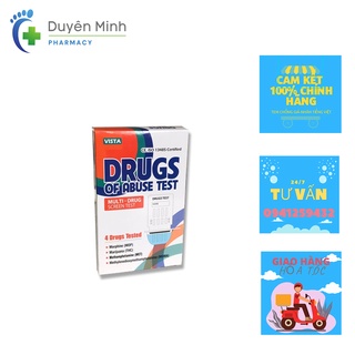 QUE THỬ MA TUÝ TỔNG HỢP 4 CHÂN DRUGS OF ABUSE TEST