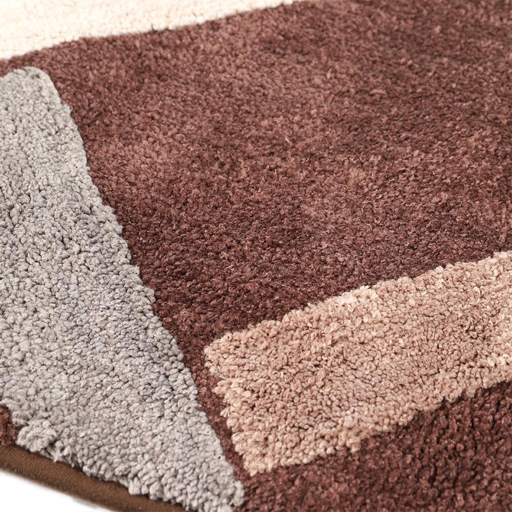 HomeBase HLS Thảm lót sàn lau chân phòng tắm Microfiber chống trượt SPARK Thái Lan W45xH70xD1,5 màu nâu