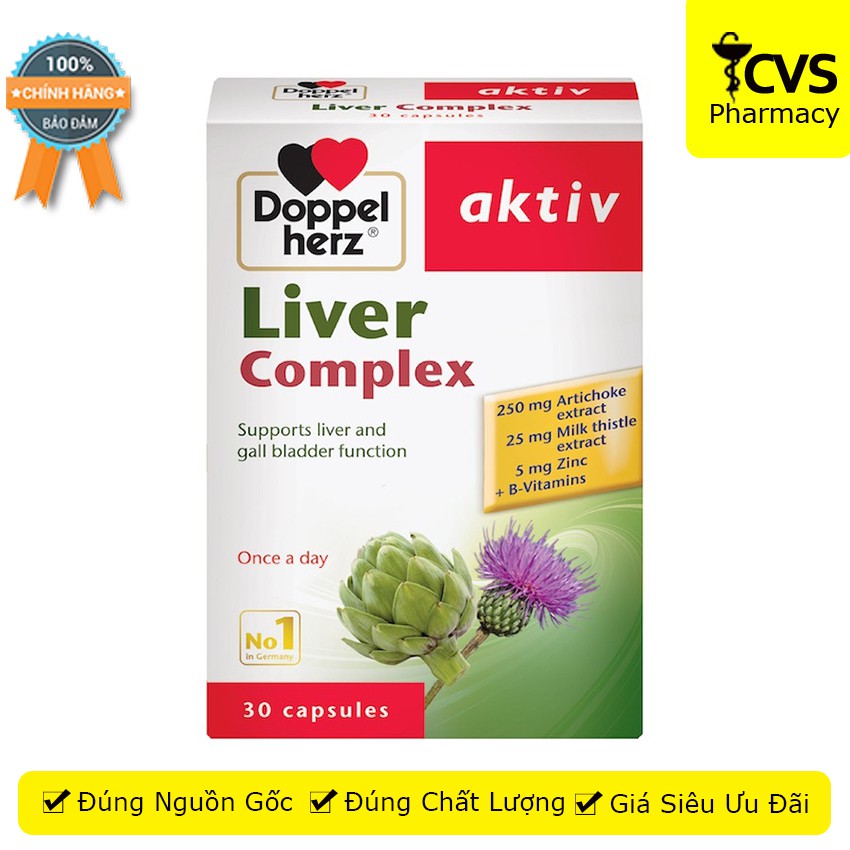 Doppel Herz Aktiv Liver Complex - Hỗ Trợ Tăng Cường Chức Năng Gan - cvspharmacy