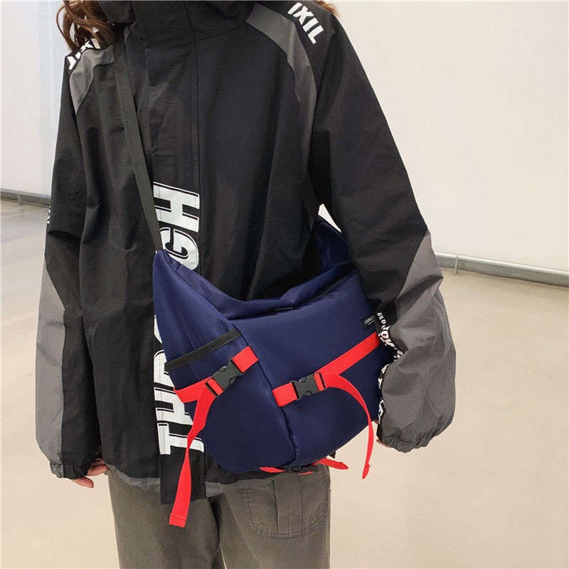 2022 new fashion brand messenger bag men's and women's street hip hop Harajuku functional bag shoulder bag tooling bag backpack