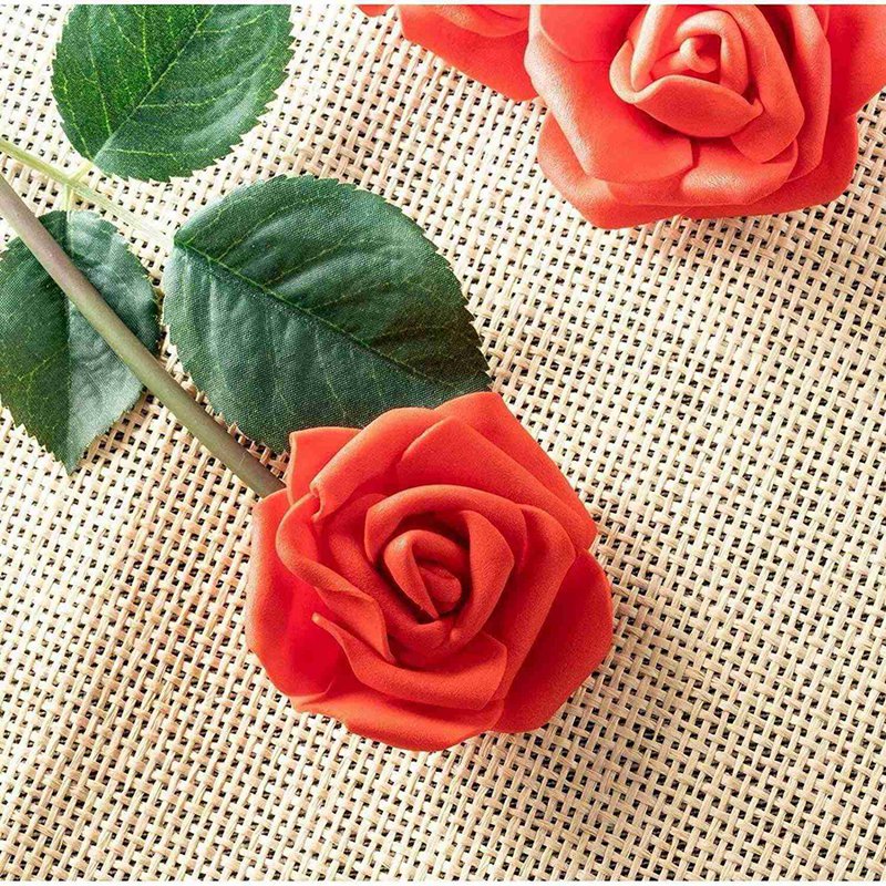 500 Hoa Hồng Giả Bằng Xốp 3.5Cm Trang Trí Tiệc Cưới Hoặc Giáng Sinh