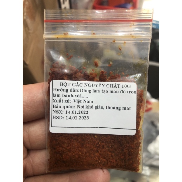 Bột Gấc Nguyên Chất 10G Tạo Mầu Đỏ