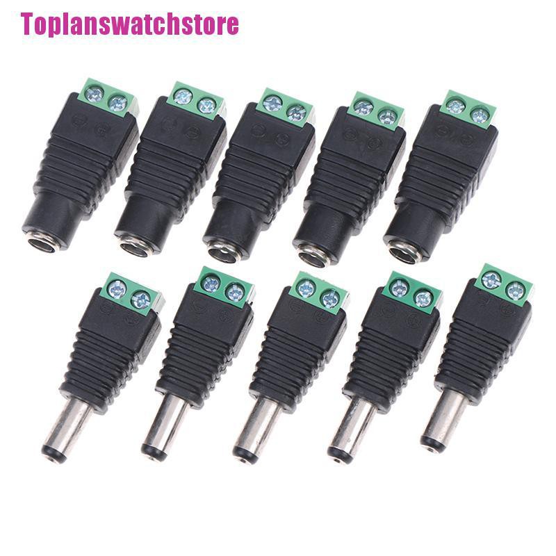 Set 5 Cặp Giắc Cắm Nguồn dc 2.1x5.5mm Chuyên Dụng Cho cctv camera