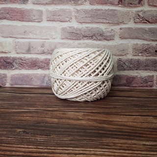 Dây thừng cotton mềm mịn không bụi kem size 3mm/ 4mm/ 5mm