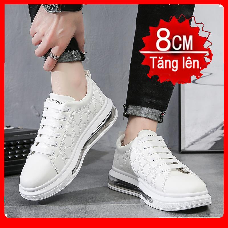 ☄Giày nam thời trang mới 2021, giày tăng chiều cao 8cm