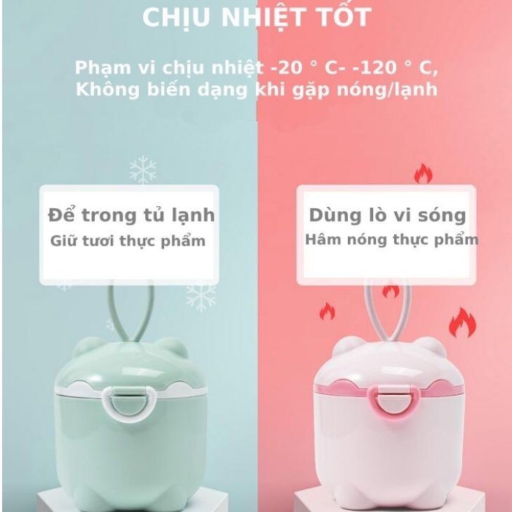 Hộp đựng sữa bột và đồ ăn tiện dụng cho bé khi ra ngoài