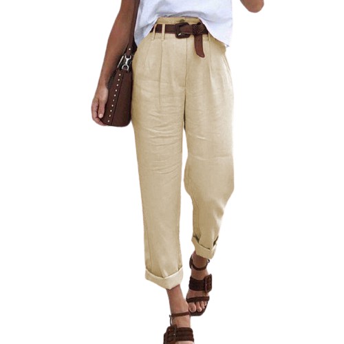 ZANZEA Quần baggy lưng cao thời trang cho nữ