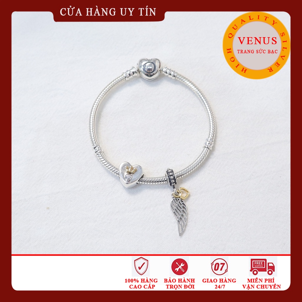 Vòng charm tim đôi cánh- Mã sản phẩm VENUSB8
