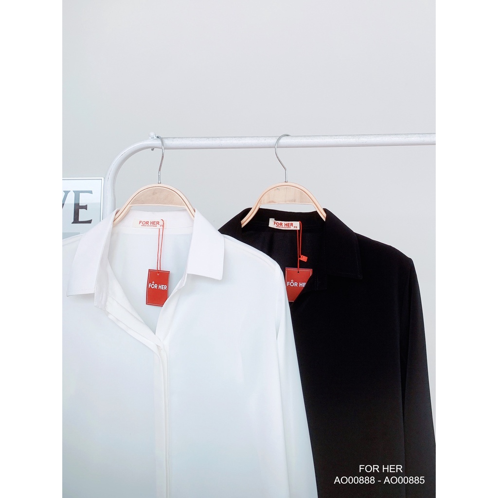 Áo sơ mi nữ tay dài trơn #2 AO0088-AO0089-AO0121-AO0344