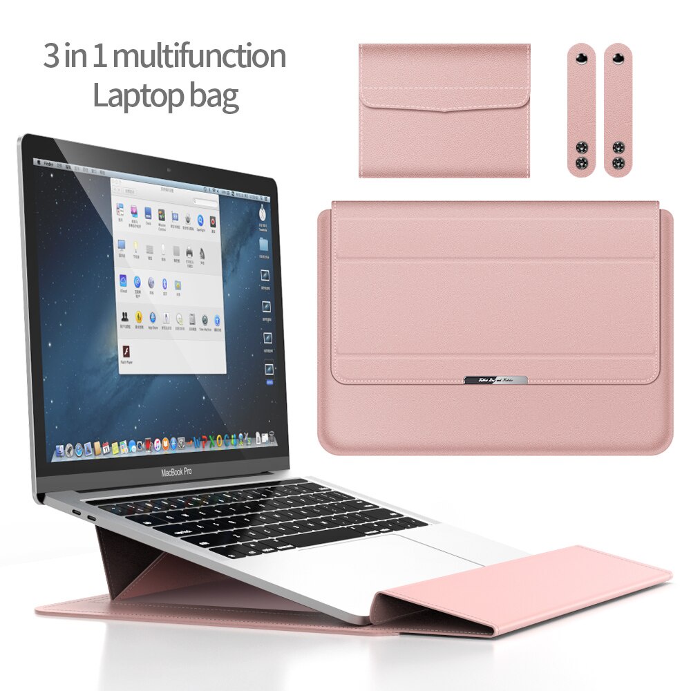 Túi Đựng Laptop Bằng Da PU Đa Năng 3 Trong 1 Tiện Dụng