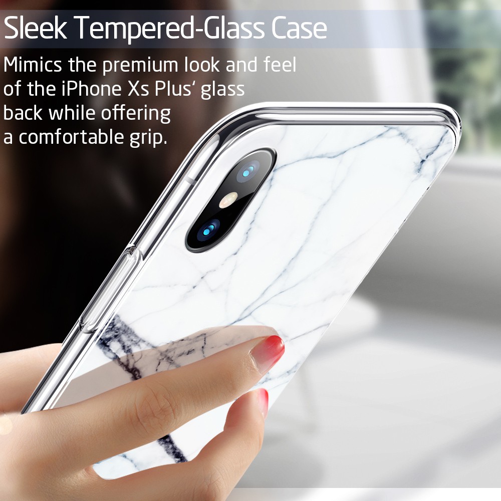 Ốp ESR Marble Glass For Iphone X | BigBuy360 - bigbuy360.vn