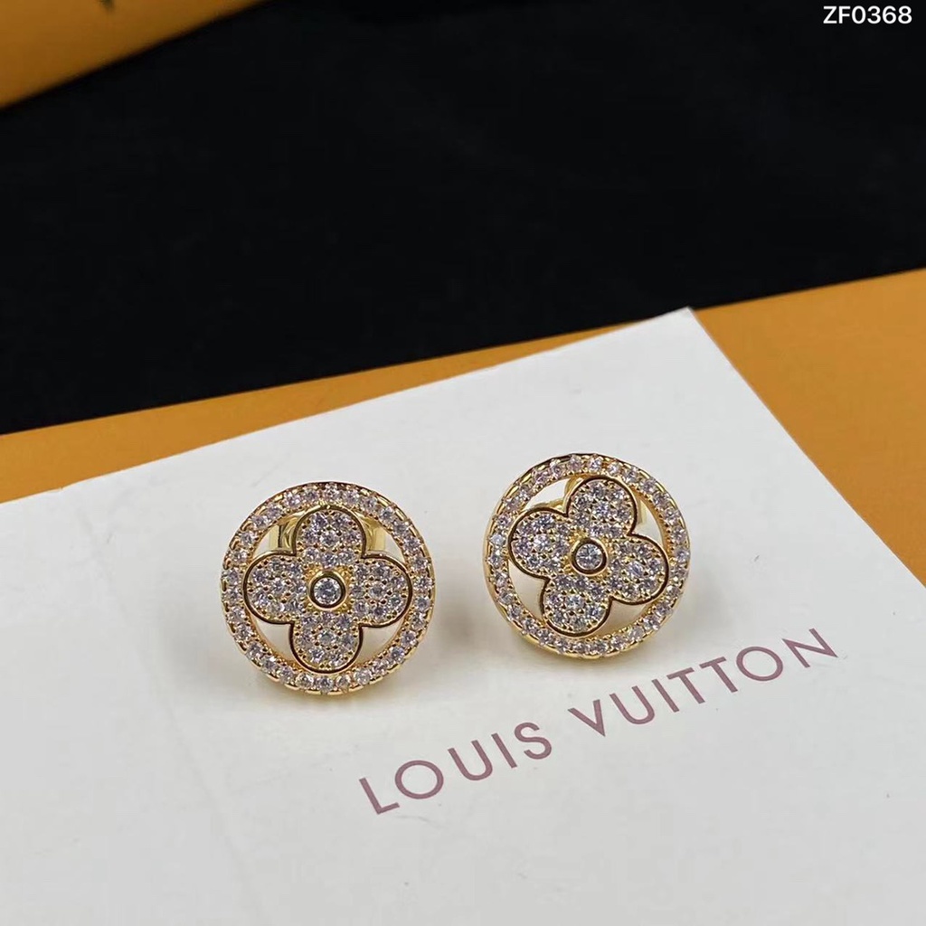 Đôi Bông Tai Hình Hoa Tròn Phong Cách Cổ Điển Mẫu Mới 2022