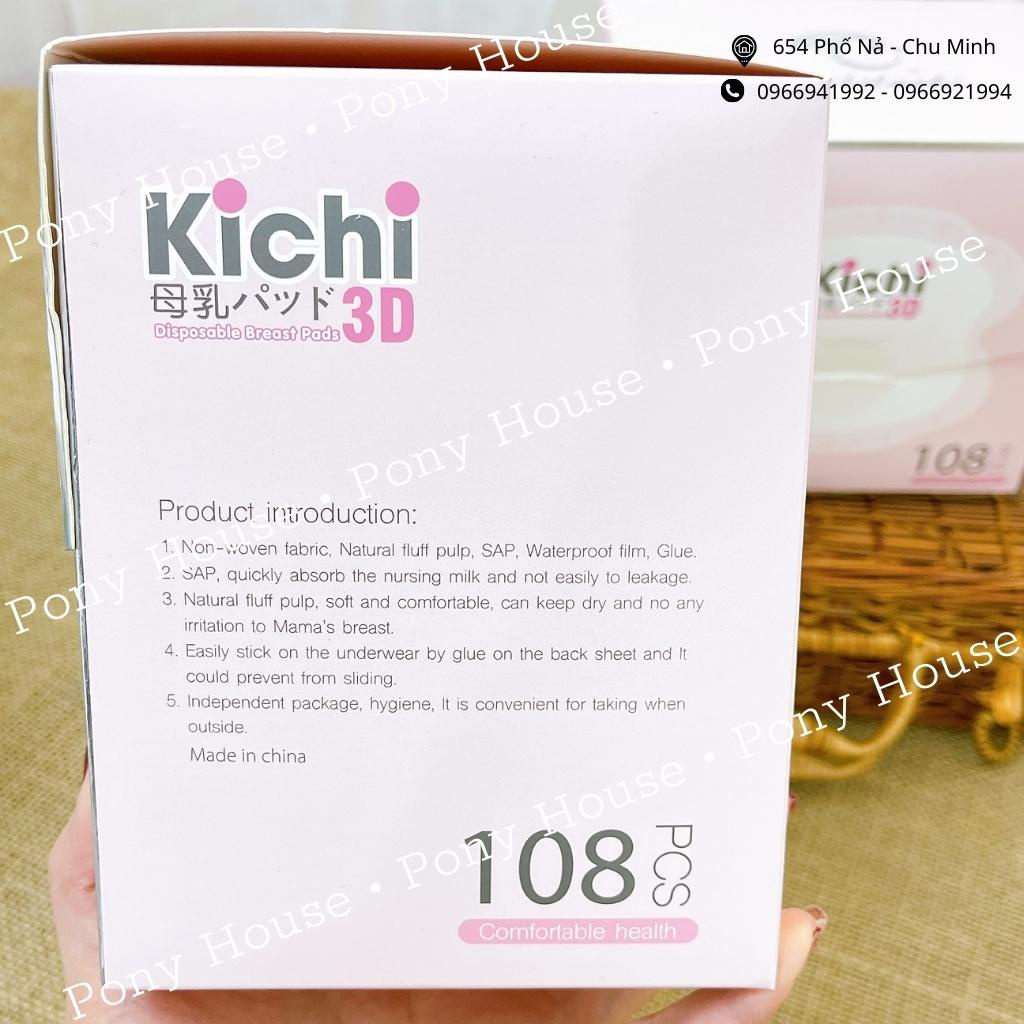 Miếng Lót Thấm Sữa Kichi 108 Miếng Siêu Thấm Hút, Chống Tràn, An Toàn Cho Mẹ Sau Sinh