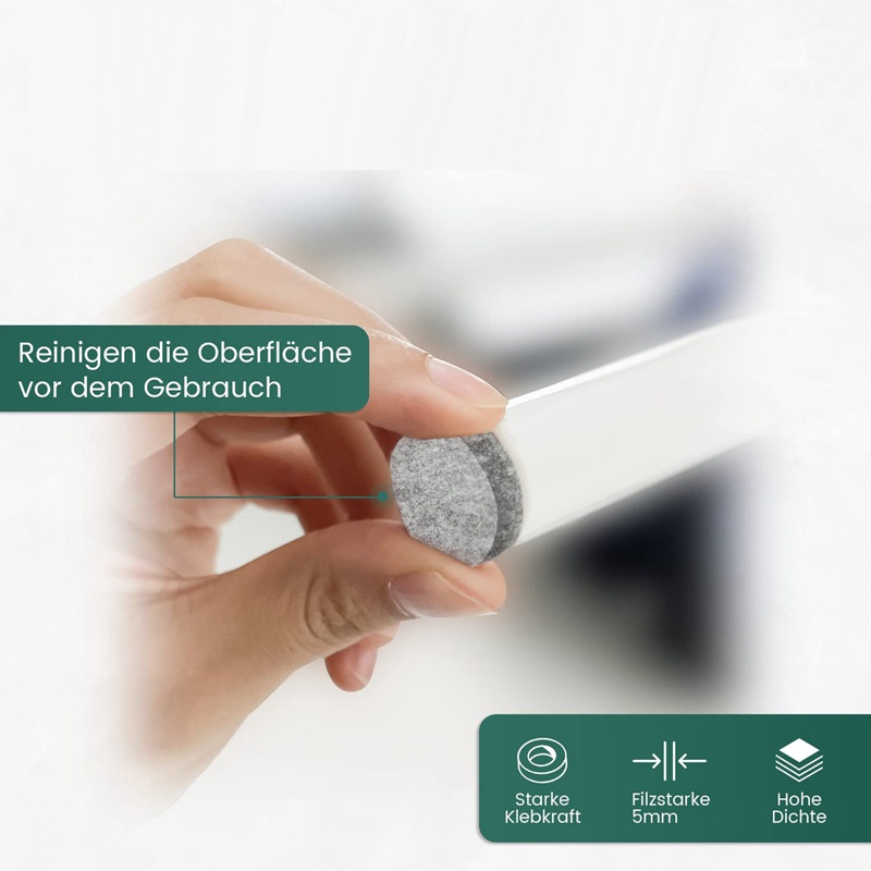 Set 4 Miếng Lót Chân Ghế Tự Dính Bằng Nỉ Dày 5Mm