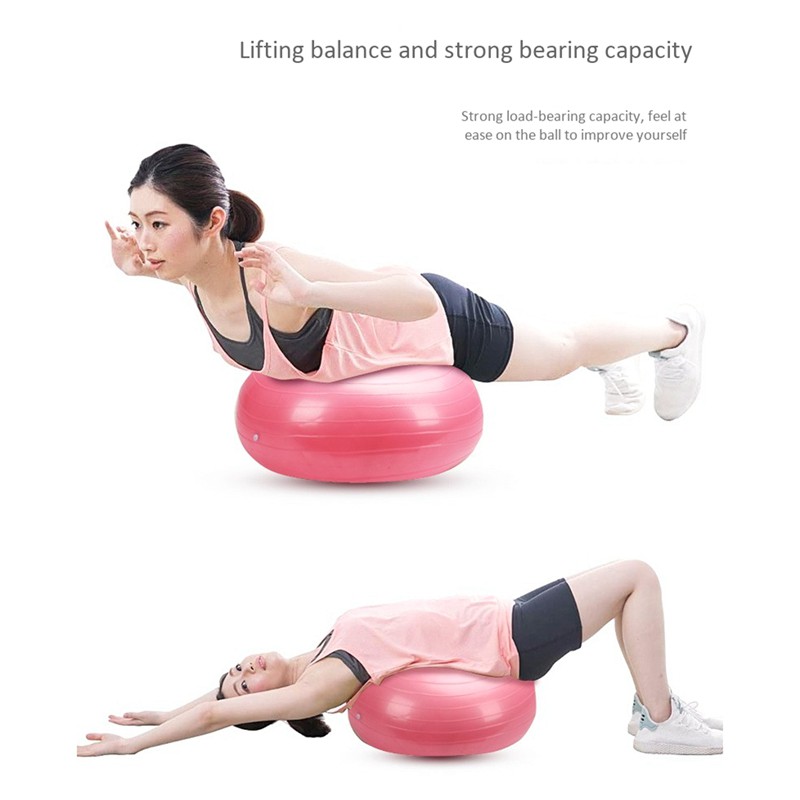 Donut Ball for Yoga,Pilates and Balance Training in Gym,Office,Purple