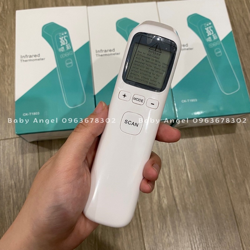 Nhiệt kế đo trán hồng ngoại cao cấp, chính xác, tiện dụng, đo được cả nước và không khí