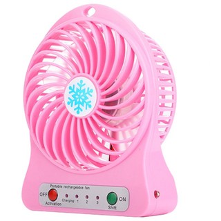 Quạt mini 3 tốc độ cực mát kèm pin sạc(Giao Màu Ngẫu Nhiên)
