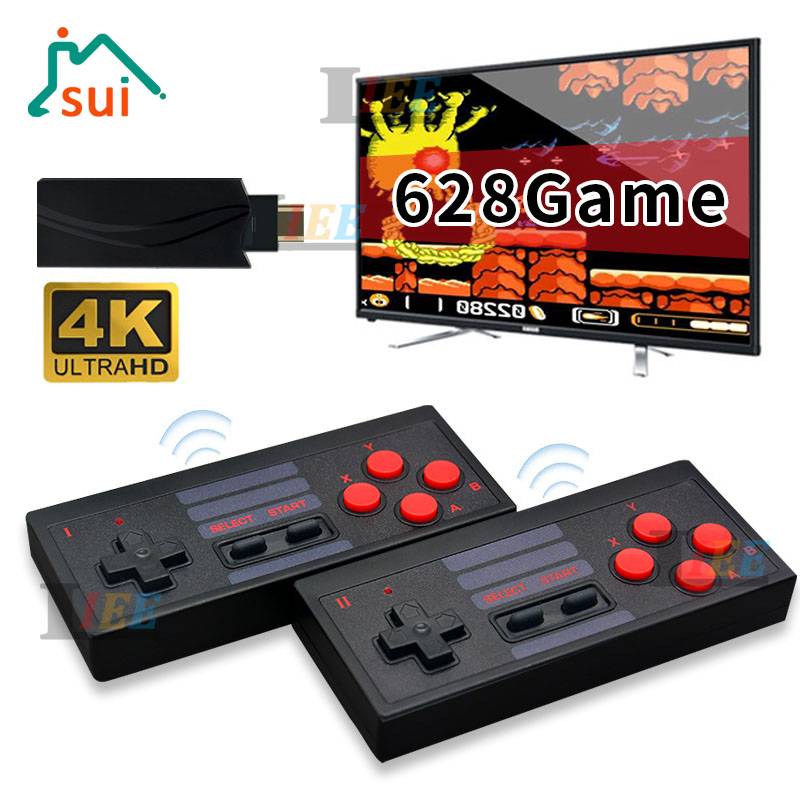 Máy Chơi Game Cầm Tay Tích Hợp 4k Hd 628 Trong 1 Nes Fc Và Phụ Kiện