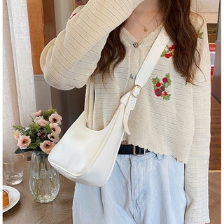 TÚI XÁCH NỮ, TÚI ĐEO CHÉO DA TRƠN MỀM DÁNG THUYỀN PK 179