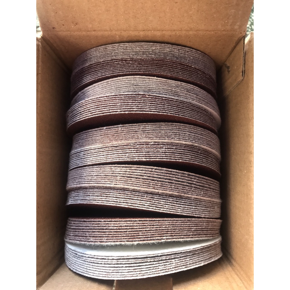 Nhám tròn 4 inch lông  - 10 tờ